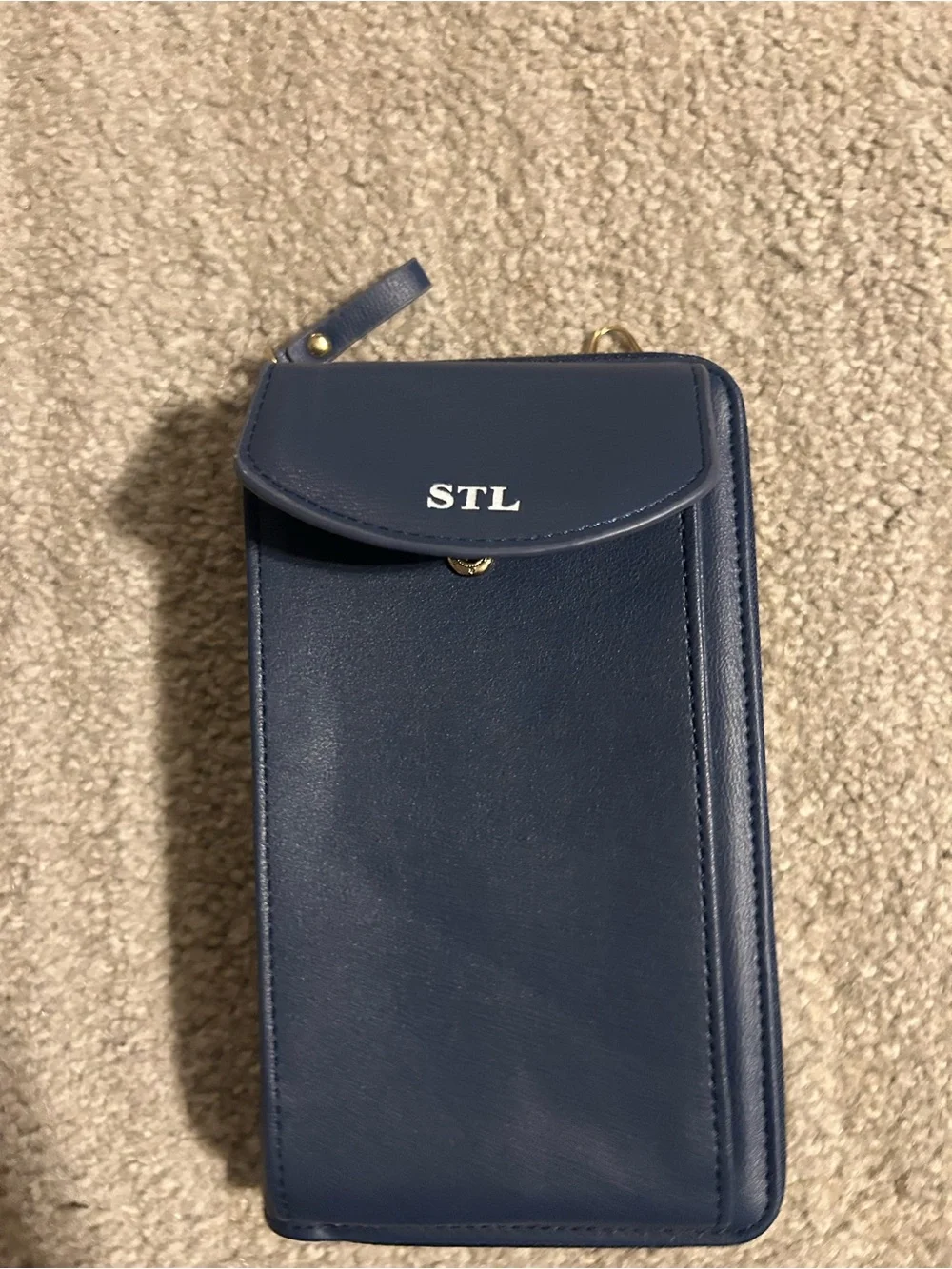 Navy Crossbody Phone Wallet